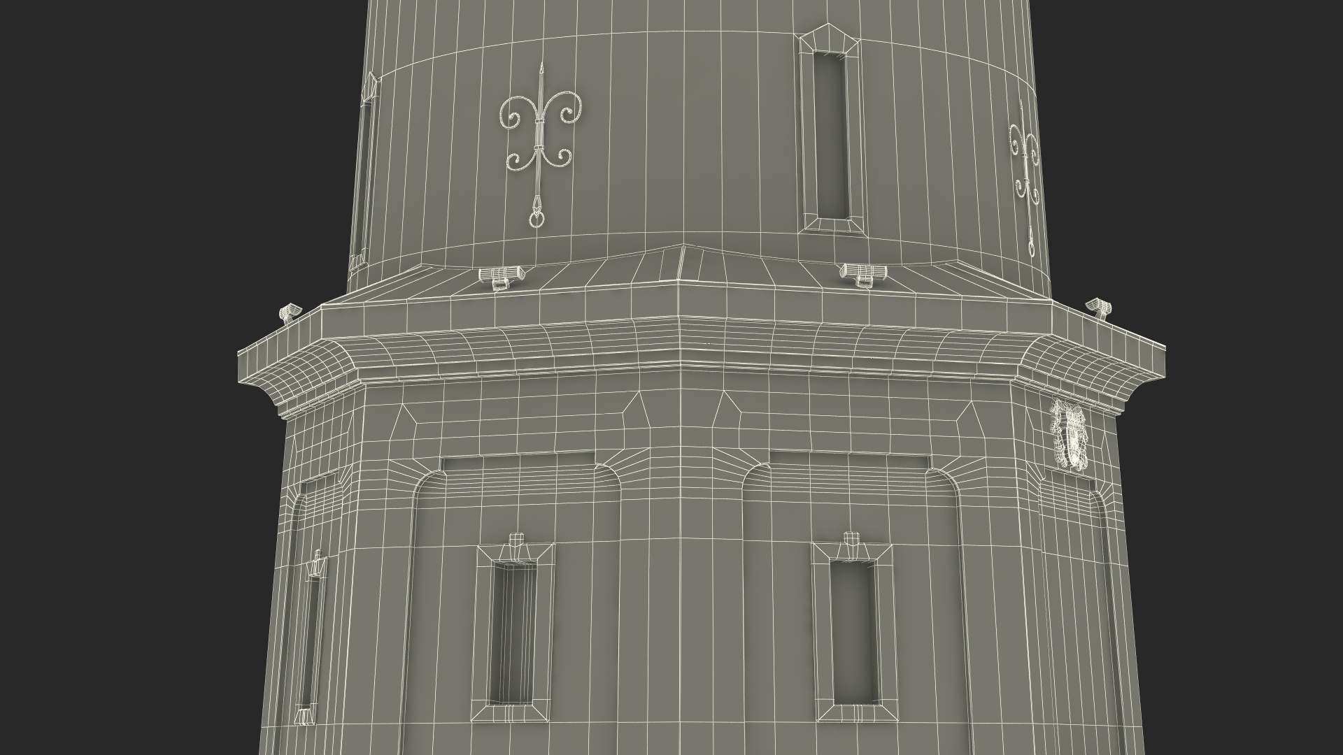 Old German Water Tower 3D