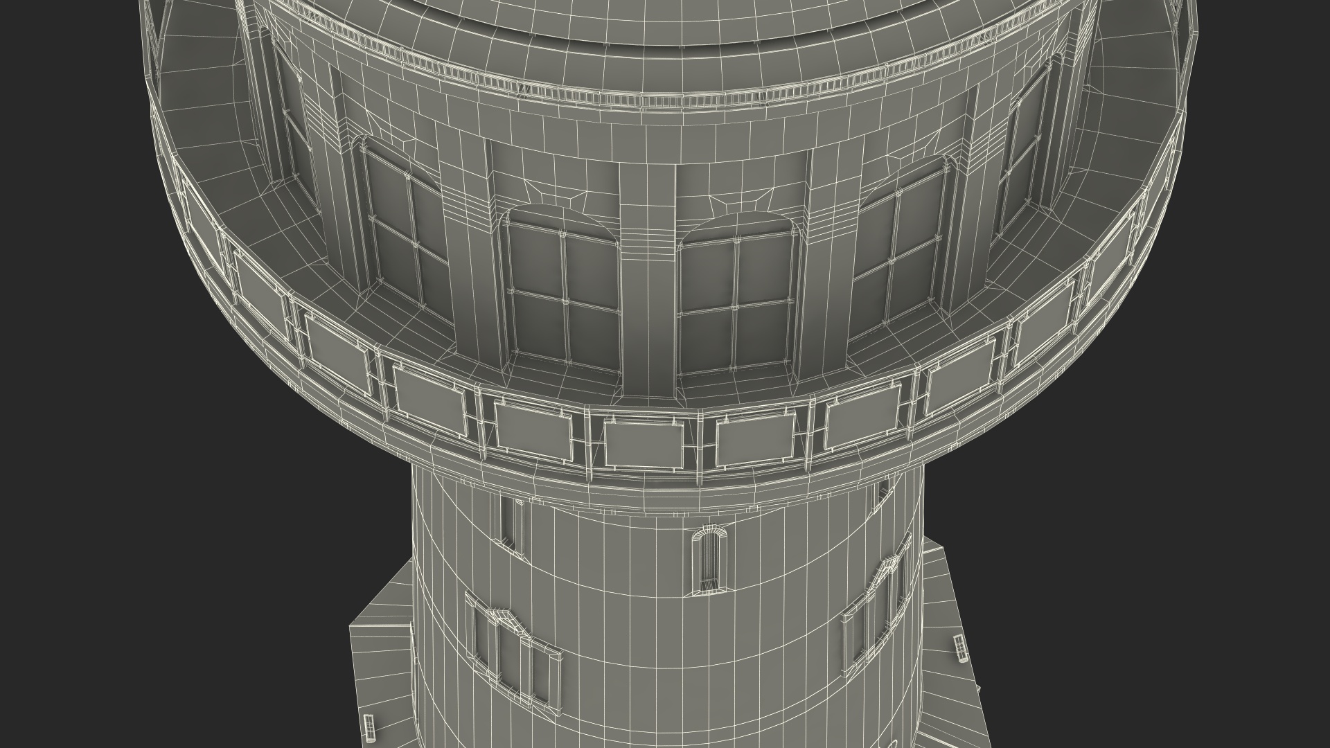 Old German Water Tower 3D