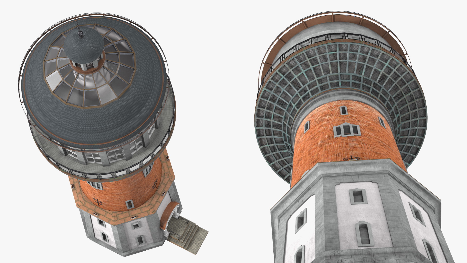 Old German Water Tower 3D