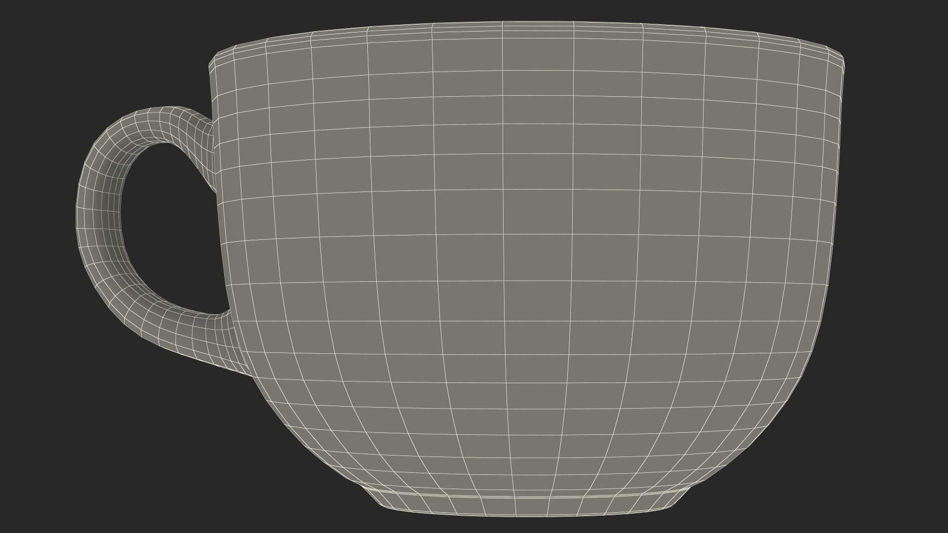 Half Full Empty Glass Tea Cup 3D model