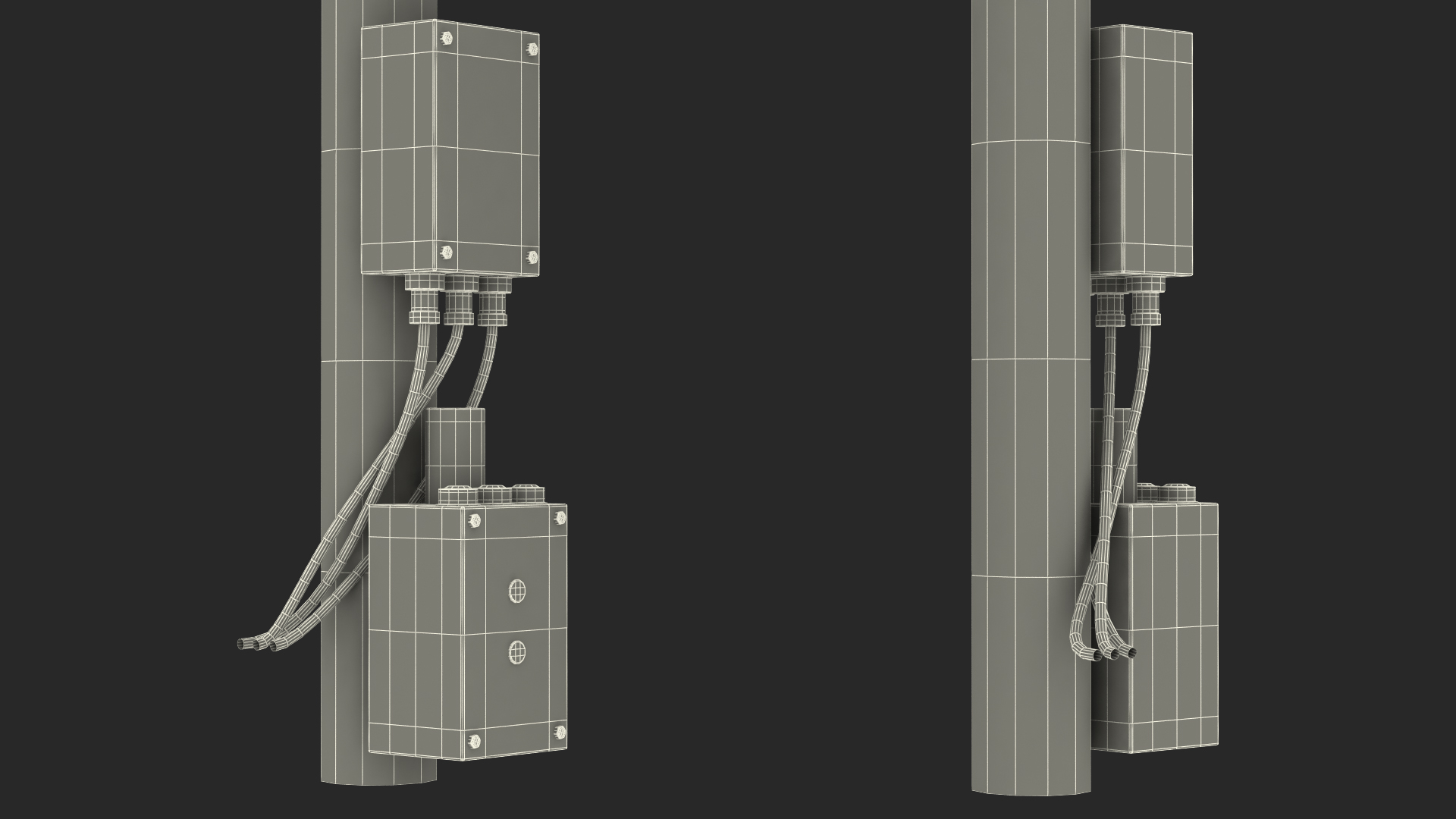 3D model Telescopic Antenna Mast Rigged