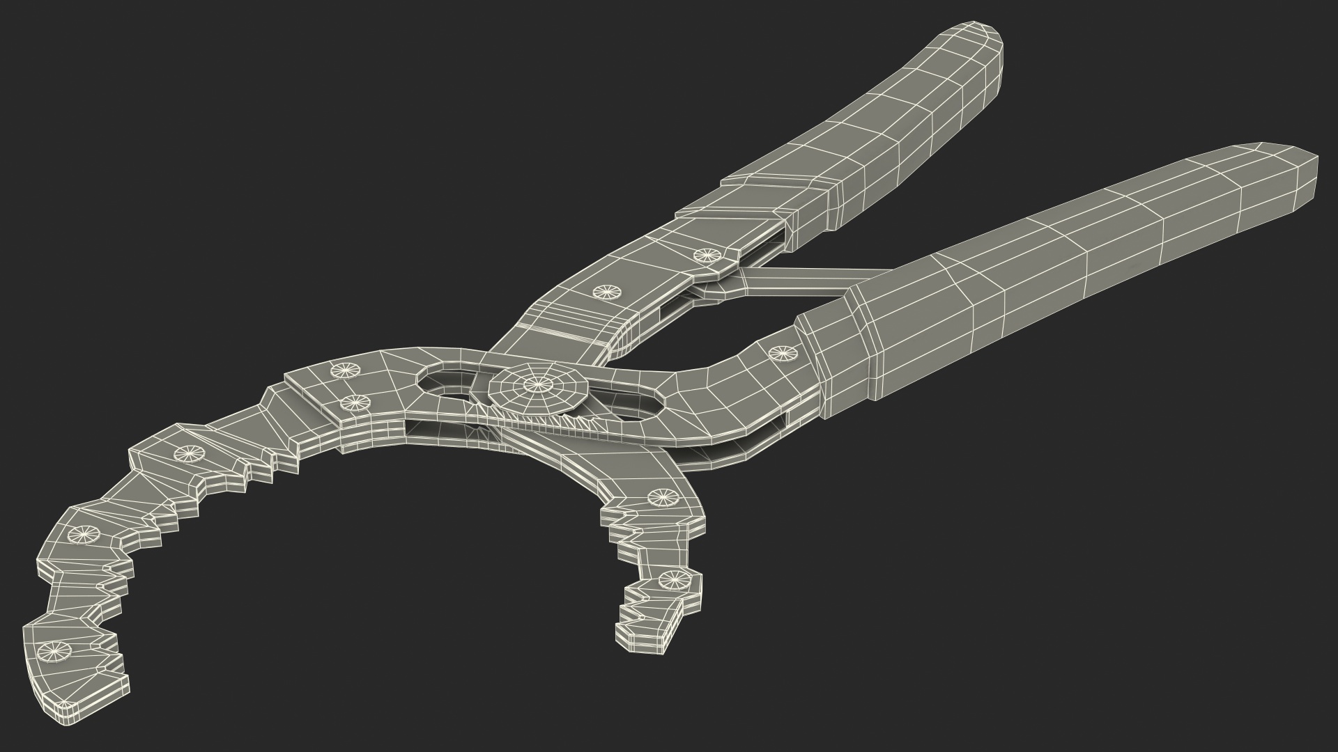 3D Powerbuilt Oil Filter Pliers model