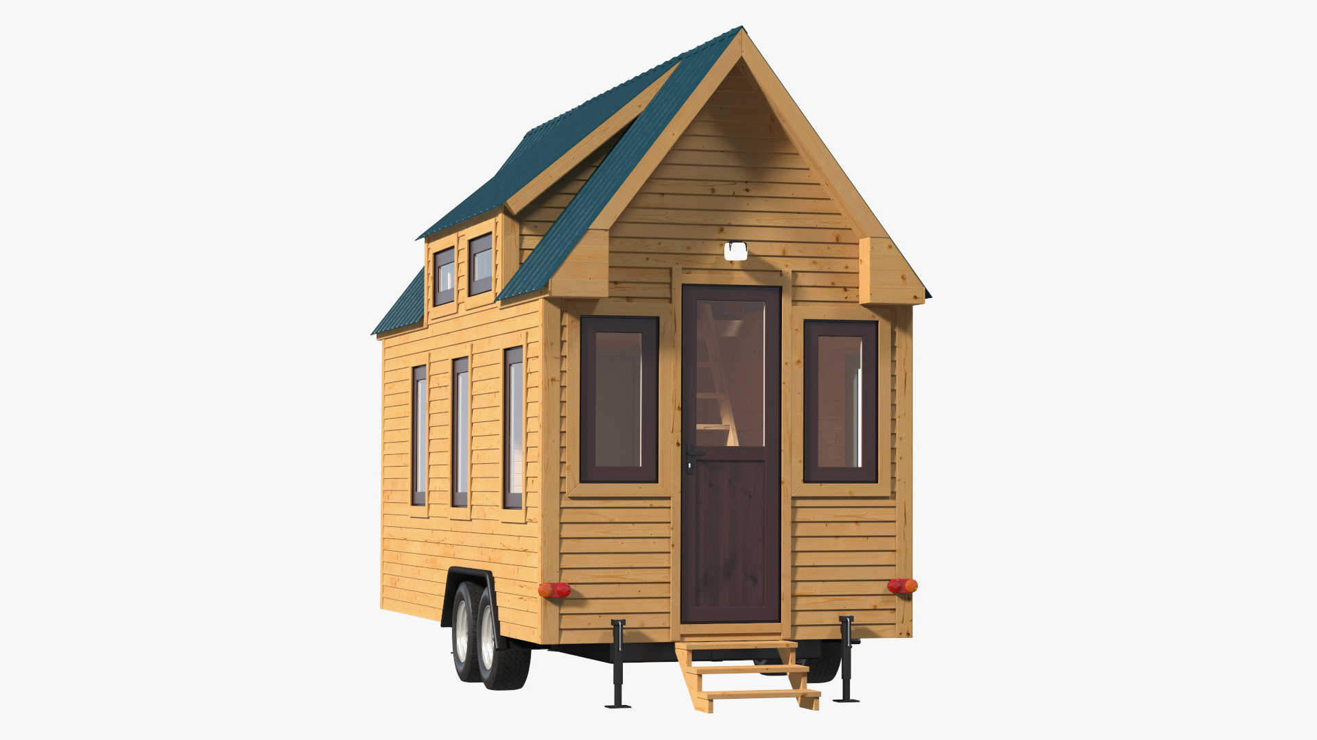 3D Tiny House Rigged for Maya