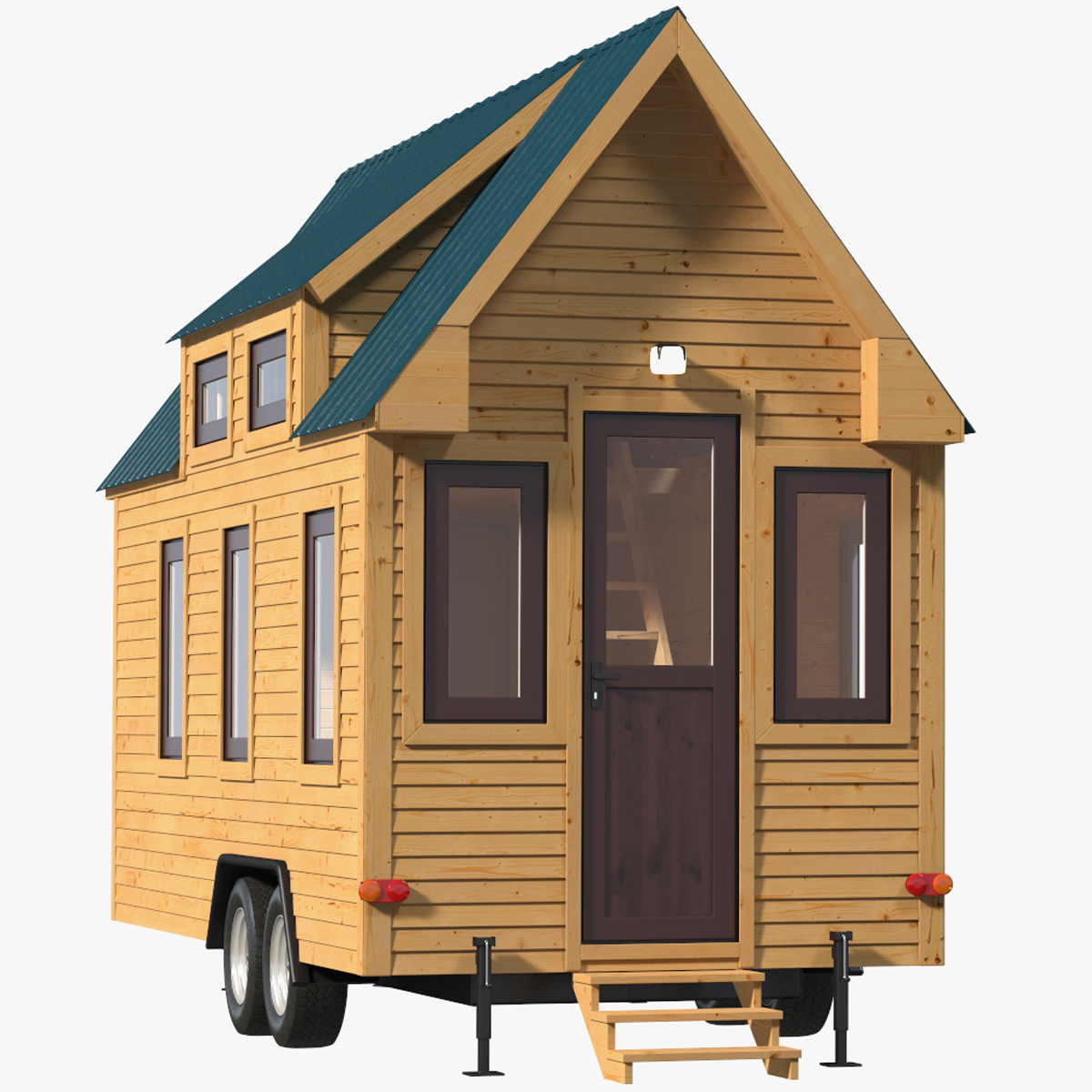 3D Tiny House Rigged for Maya