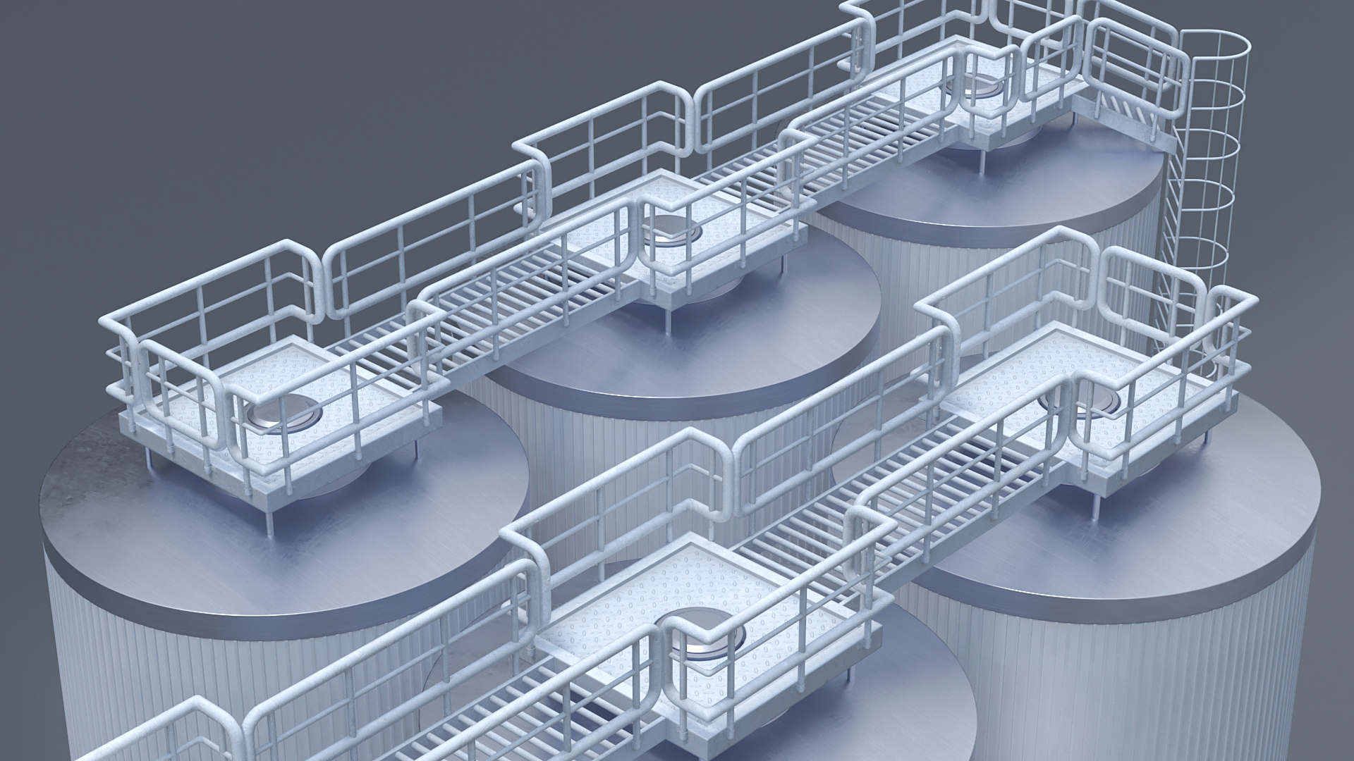 3D model Industrial Fermentation System