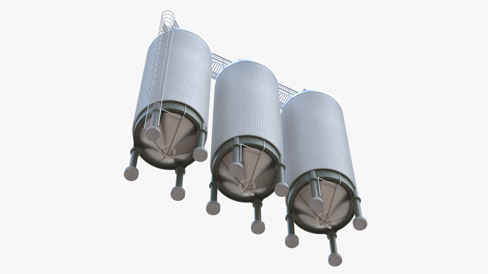 3D model Industrial Fermentation System