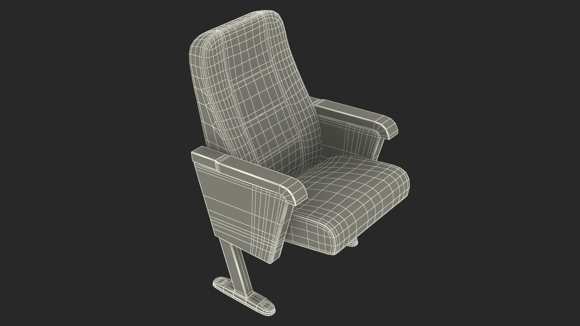 3D Cinema Chair Lilac model