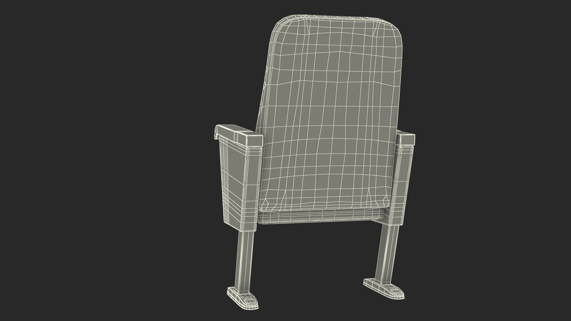 3D Cinema Chair Lilac model