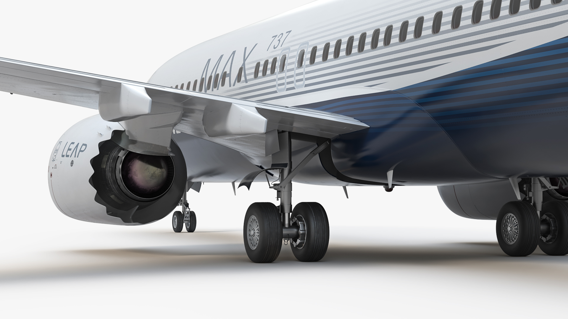 3D Boeing 737 MAX 8 Rigged model