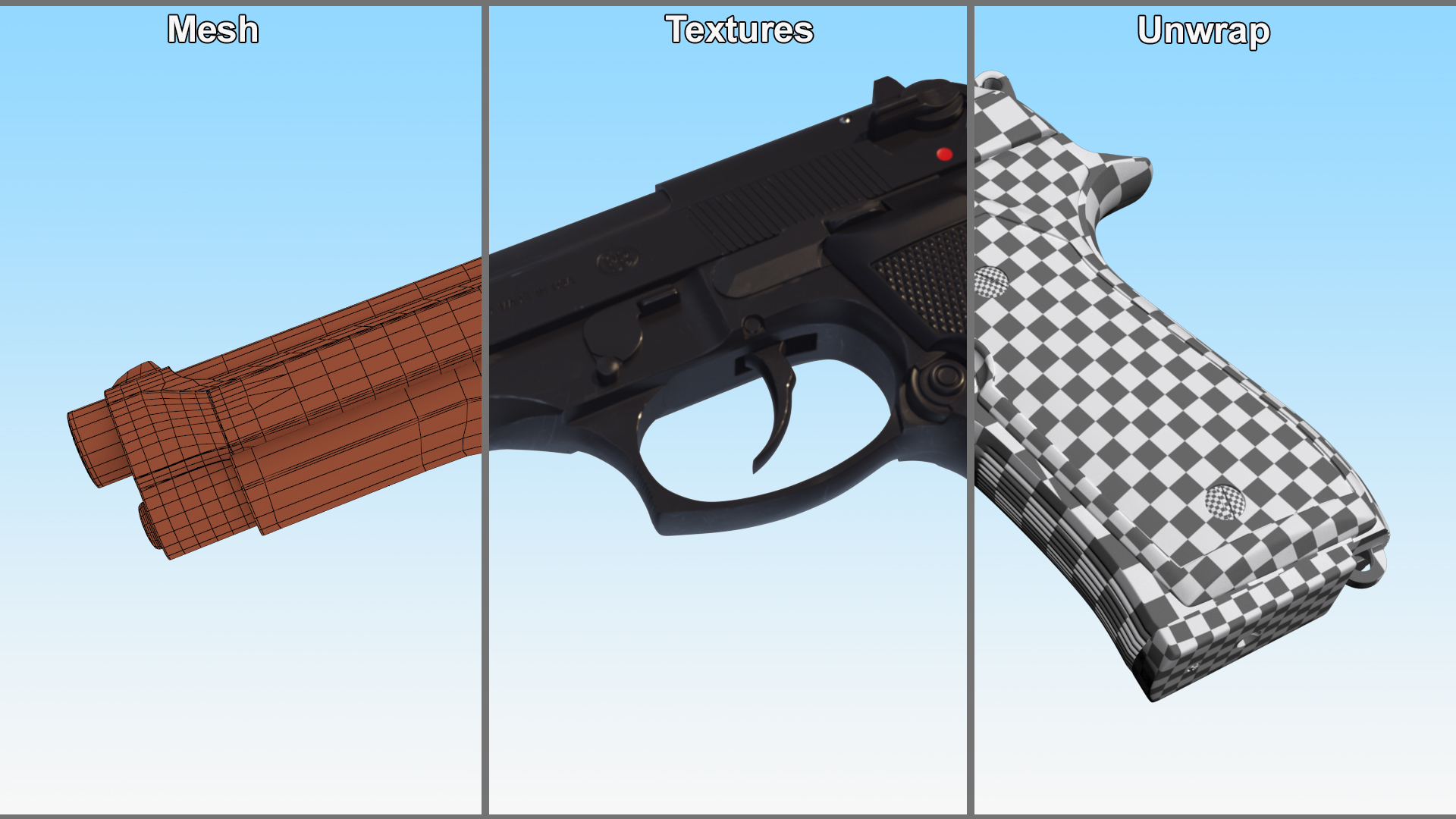 3D model Beretta 92FS Handgun