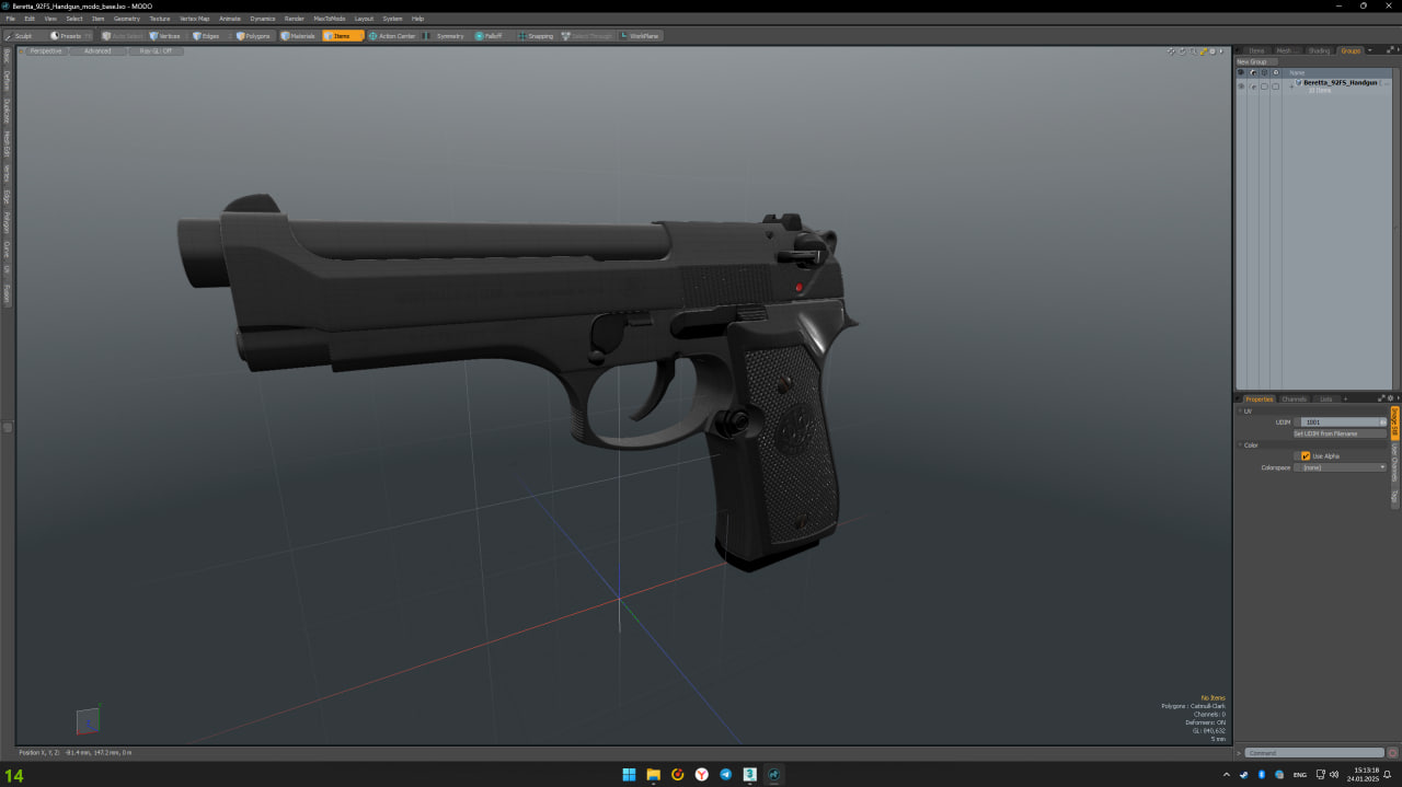 3D model Beretta 92FS Handgun