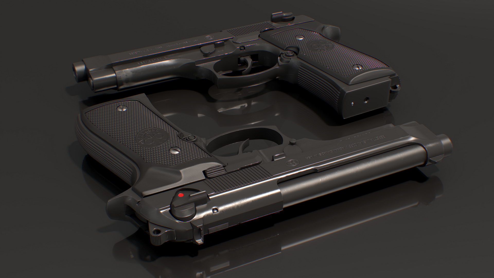 3D model Beretta 92FS Handgun