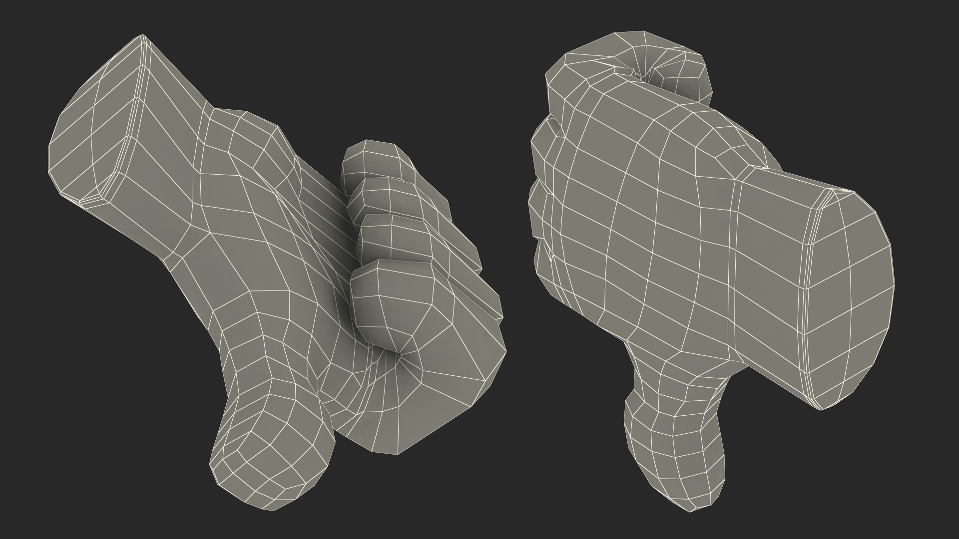 3D model Thumbs Down Gesture Emoji