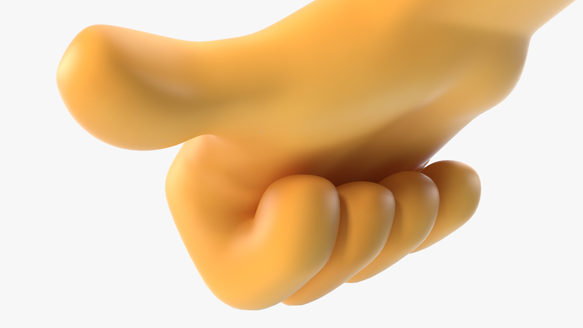 3D model Thumbs Down Gesture Emoji