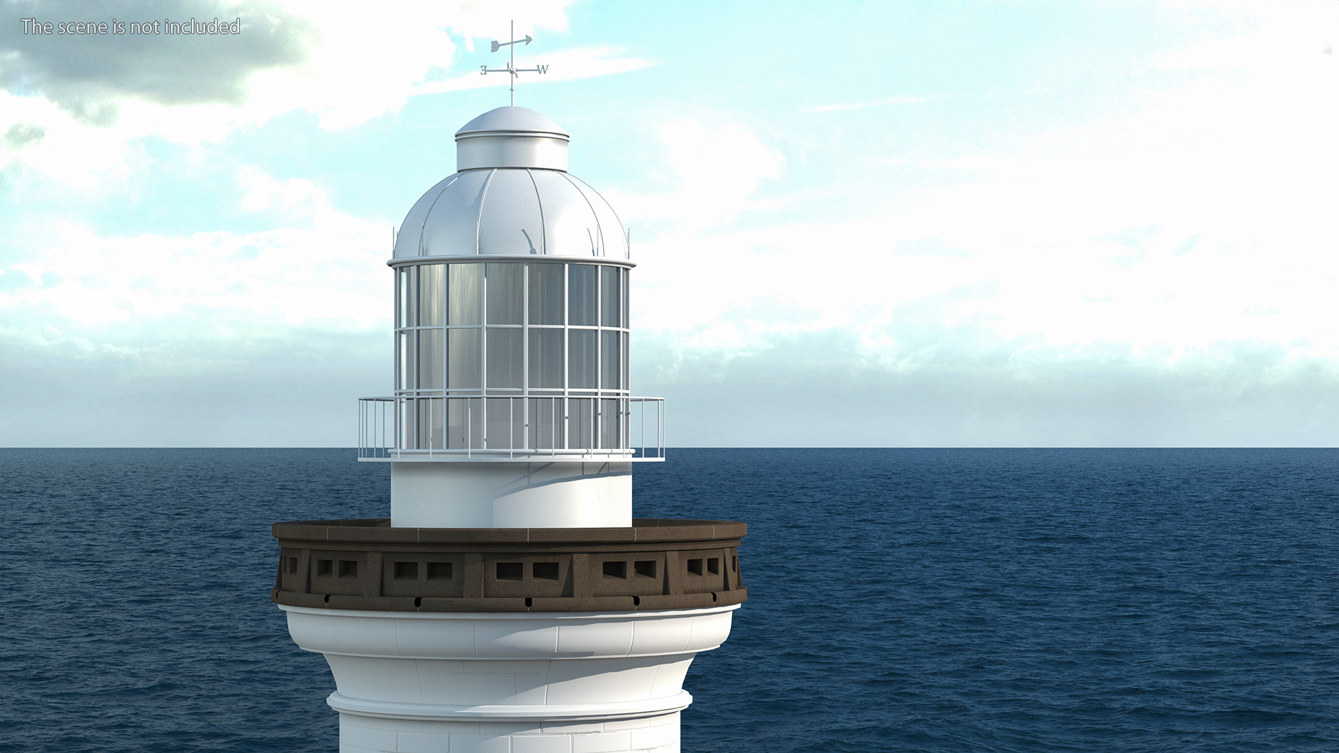 3D model Point Perpendicular Lighthouse