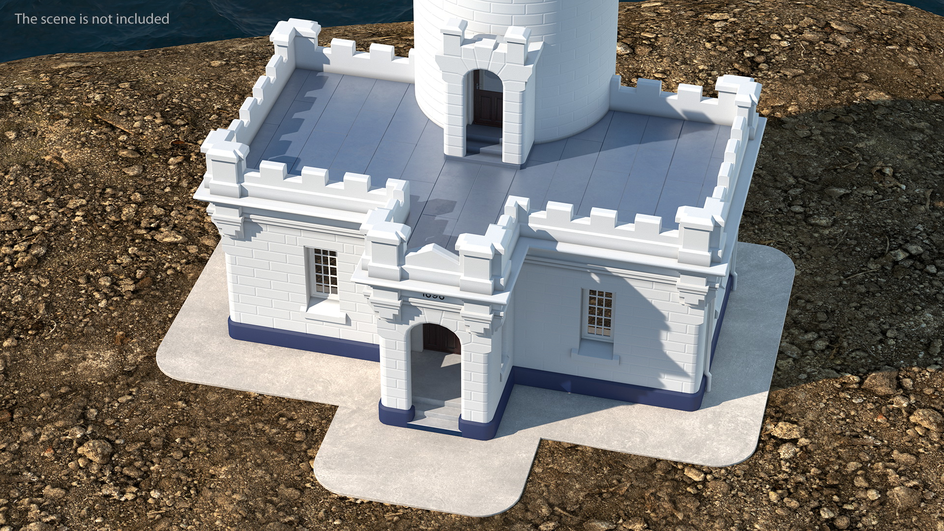 3D model Point Perpendicular Lighthouse