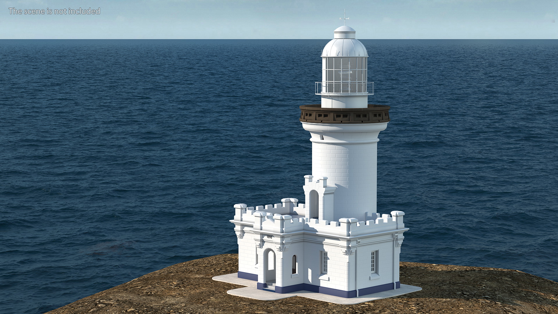 3D model Point Perpendicular Lighthouse