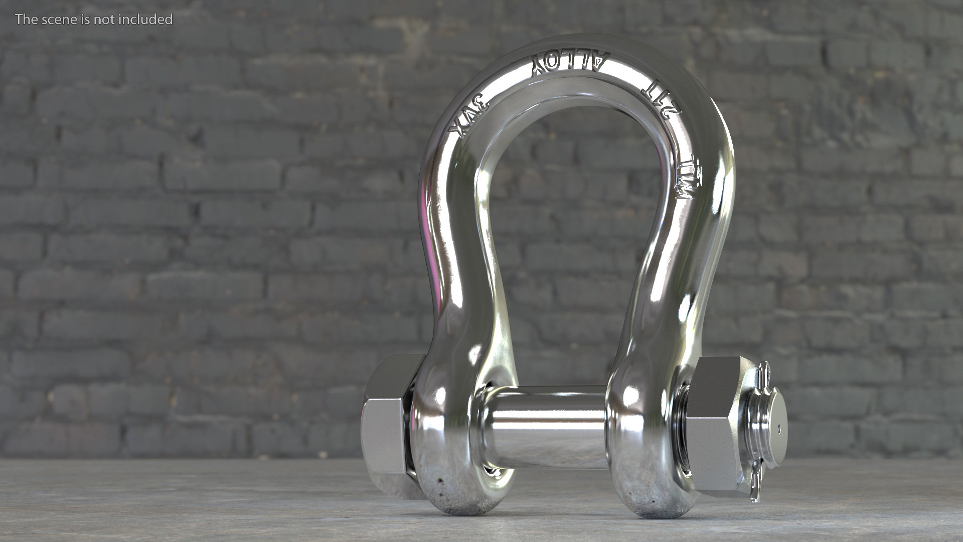 3D Chrome Anchor Shackle