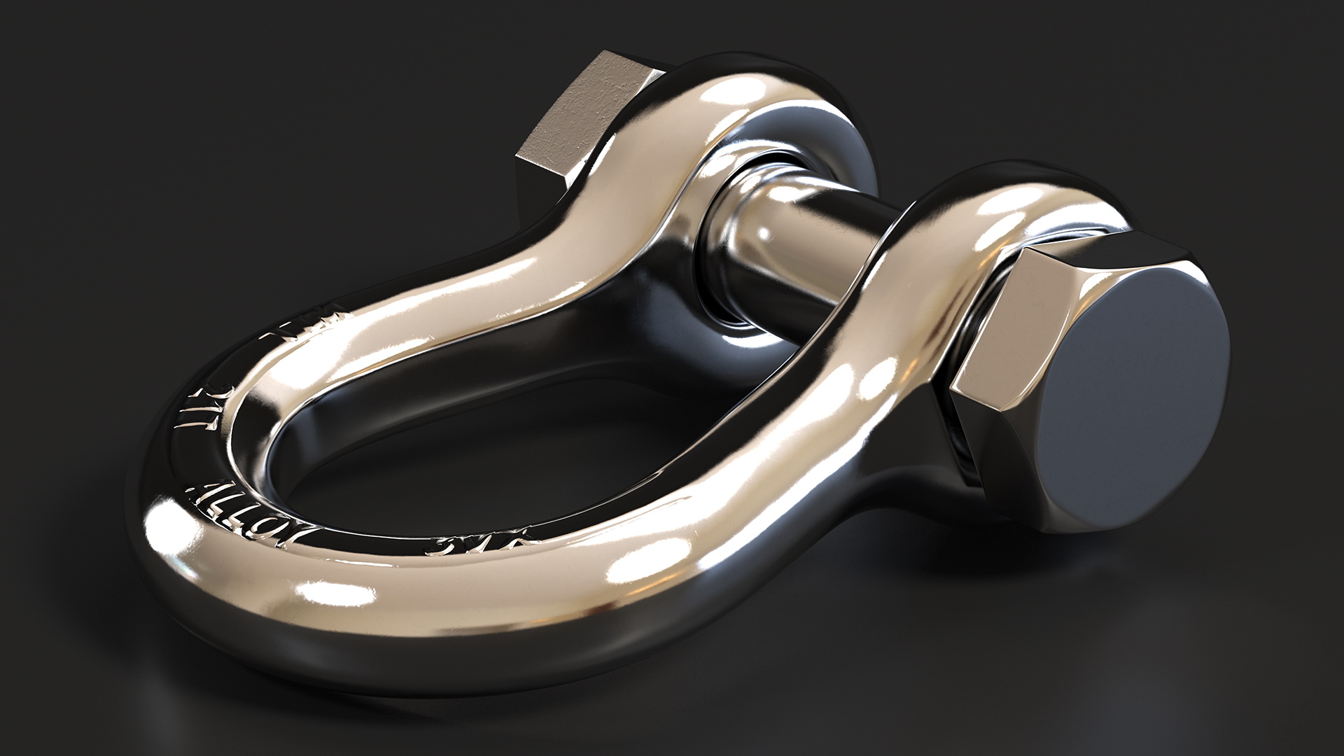 3D Chrome Anchor Shackle