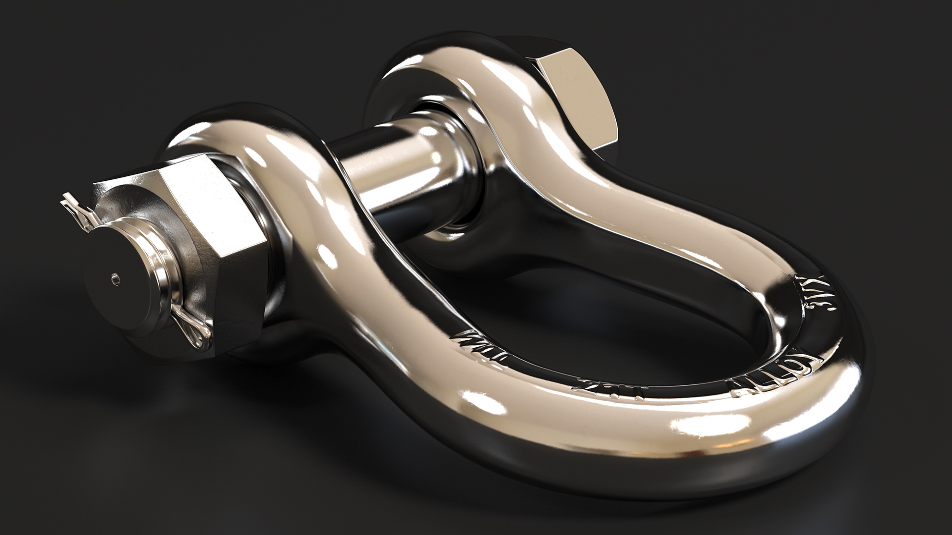 3D Chrome Anchor Shackle