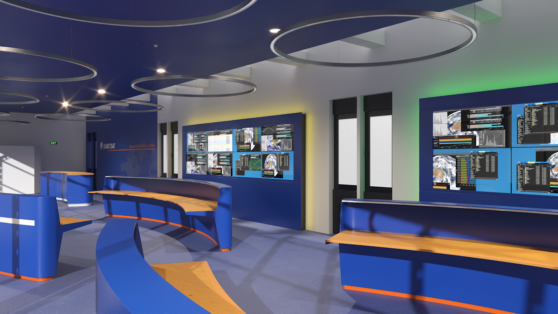 3D model Mission Control Room