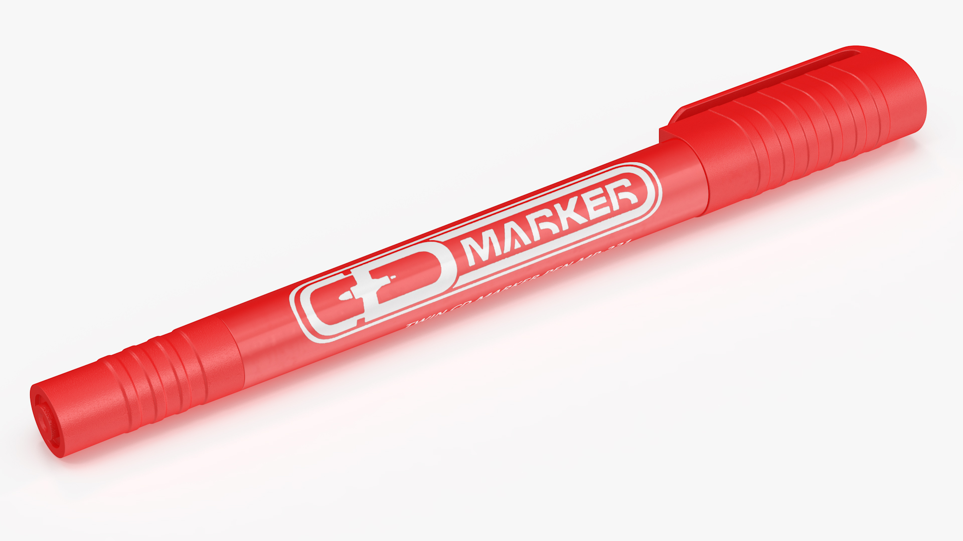 3D model Permanent Marker Ultra Fine Tip Red