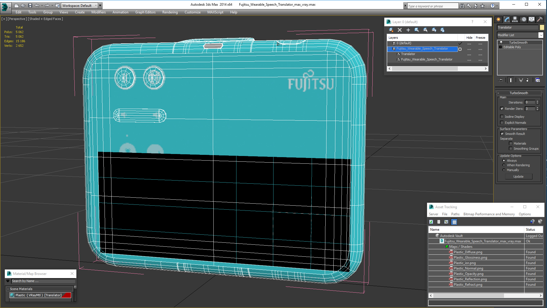 Fujitsu Wearable Speech Translator 3D model