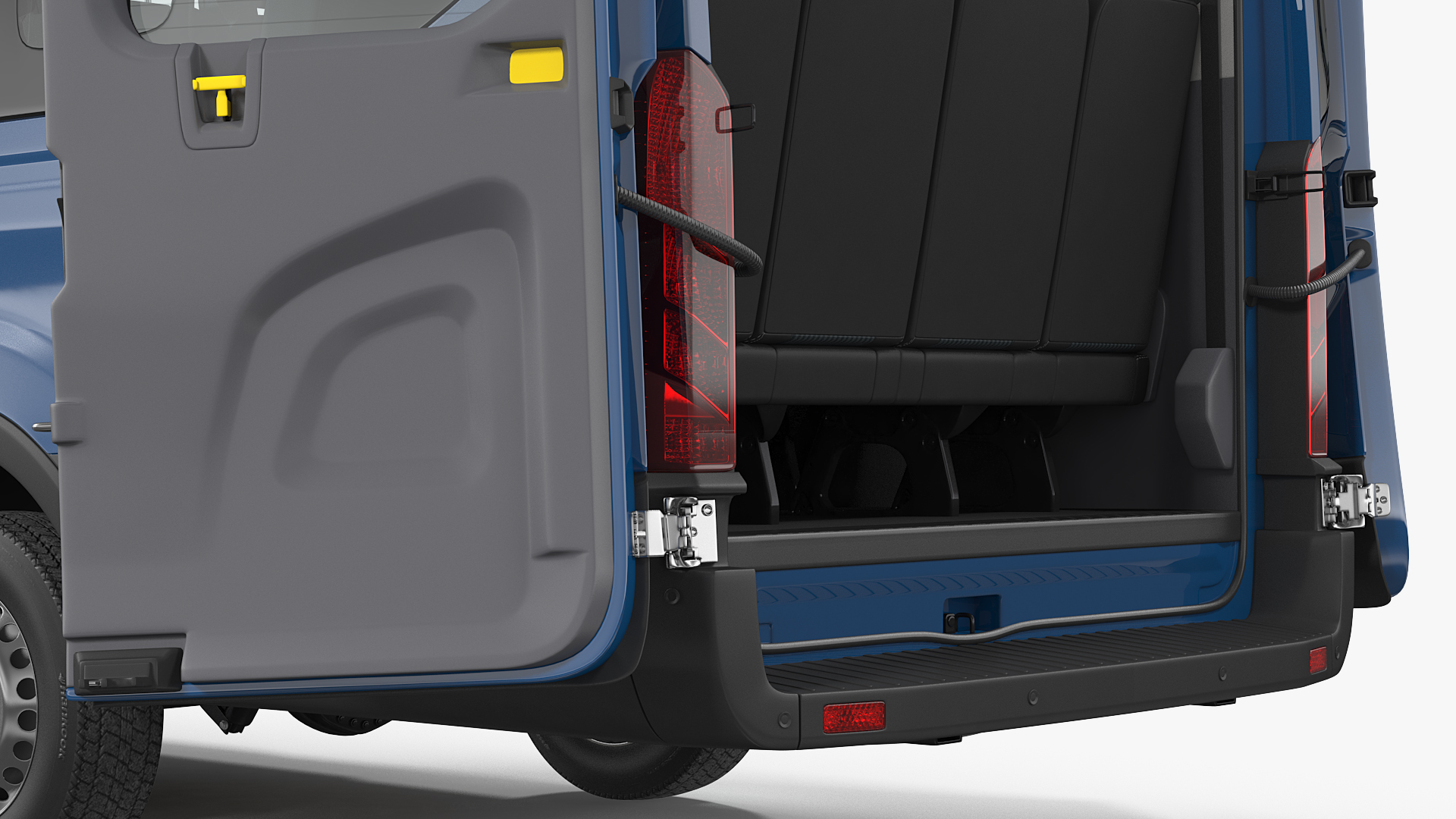 3D Ford Transit Van 2020 Rigged model