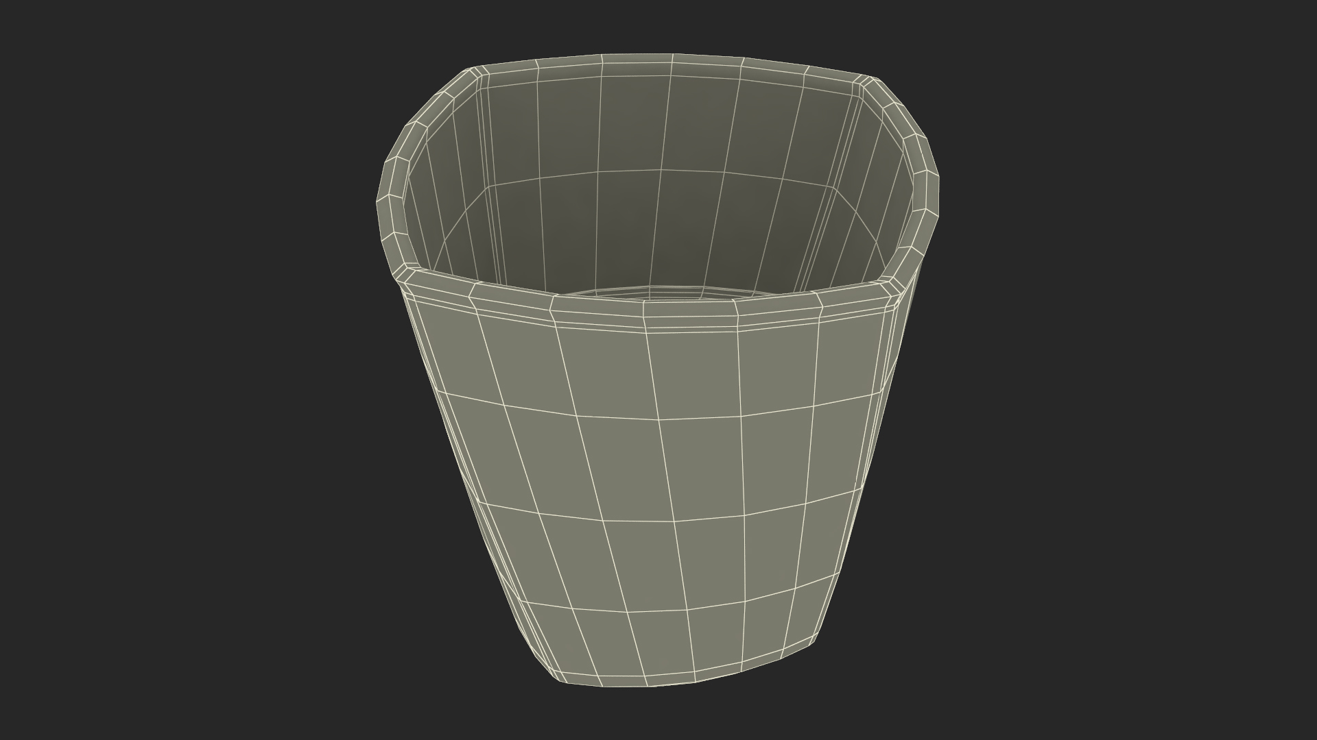 Square Twisted Rocks Glass With Whiskey 3D model