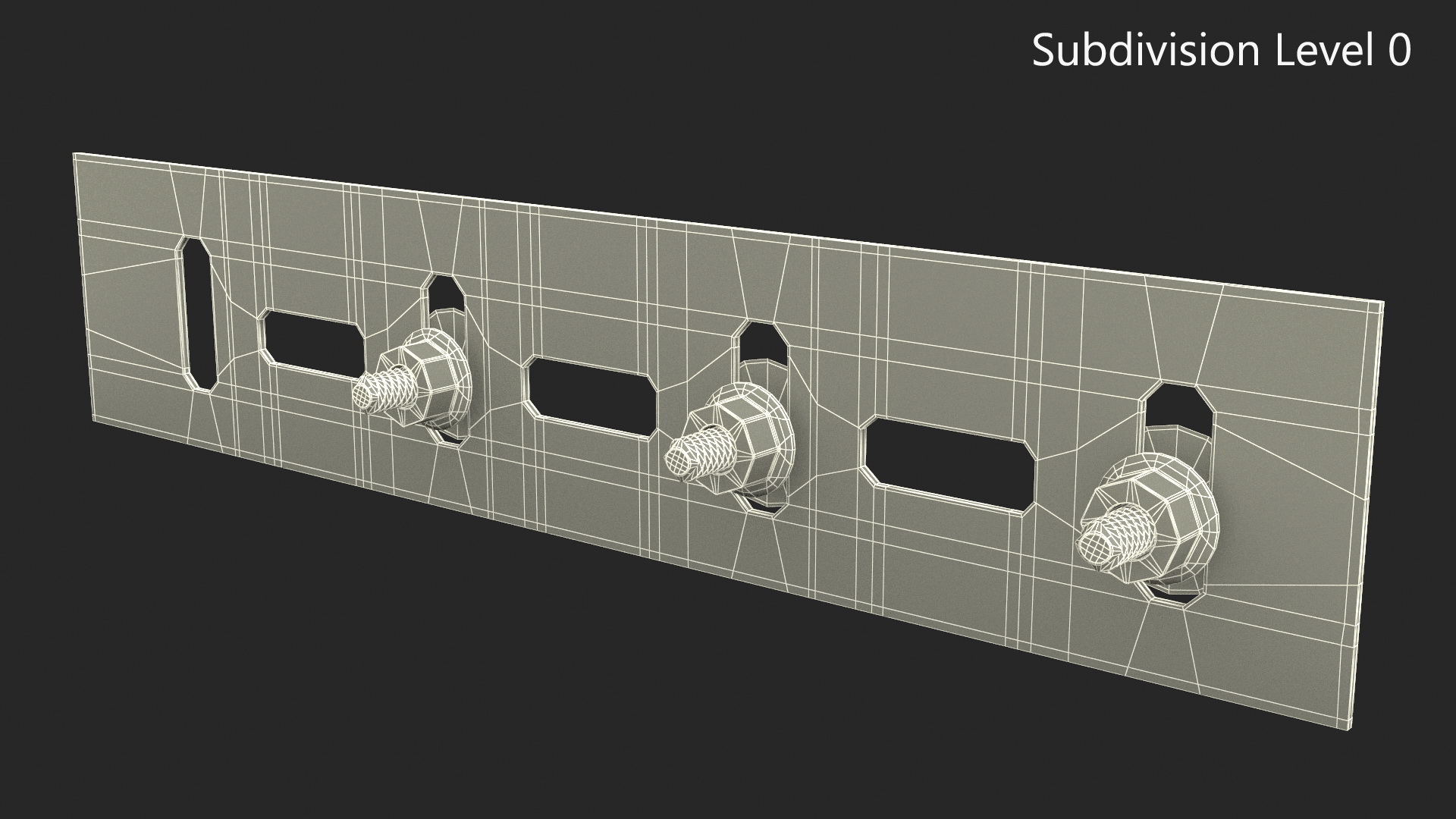 Cable Channel Fastener 3D