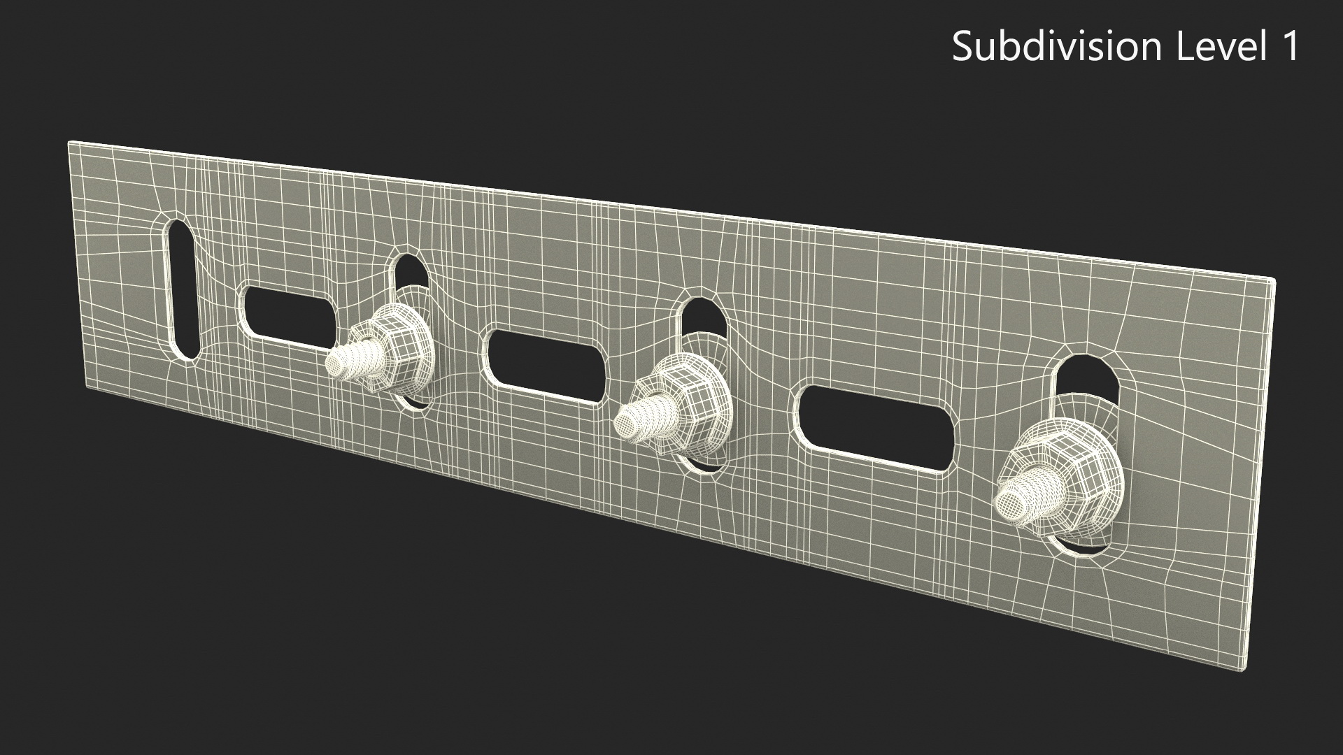 Cable Channel Fastener 3D