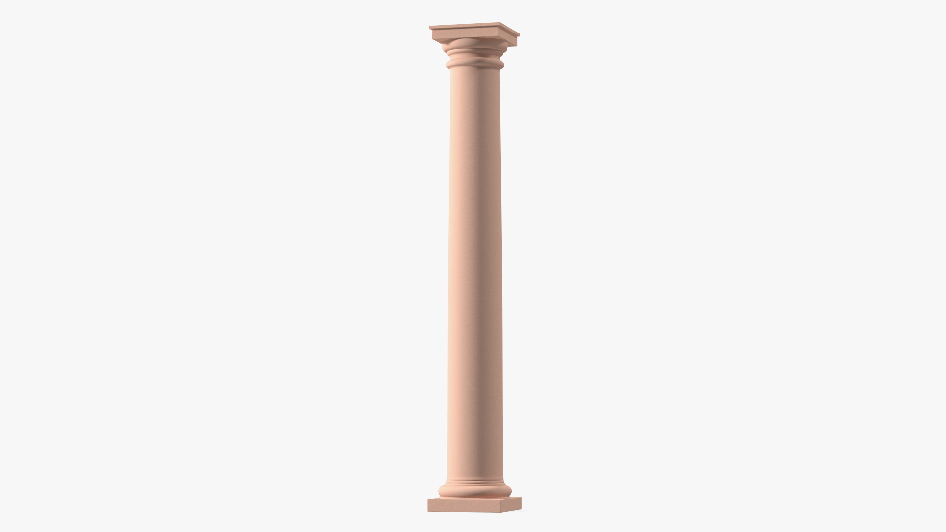 Sandstone Tuscan Order Classical Column 3D model