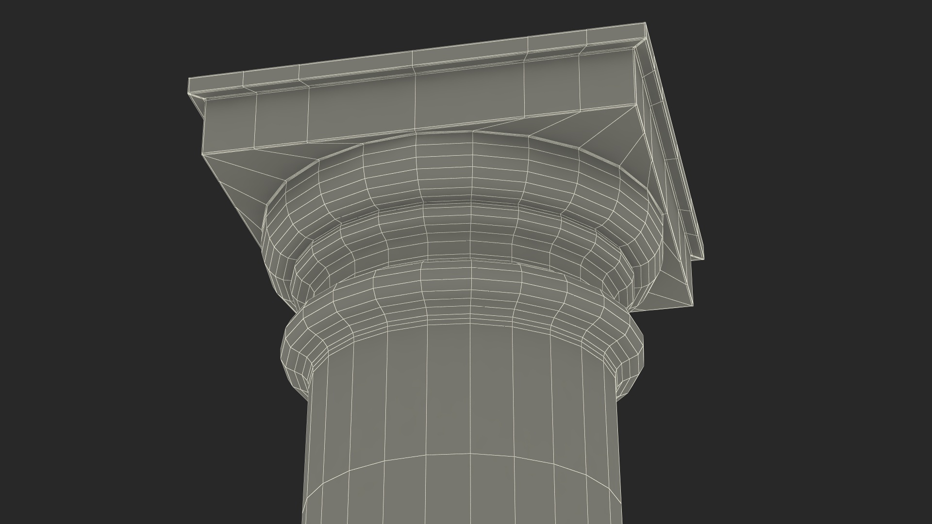 Sandstone Tuscan Order Classical Column 3D model