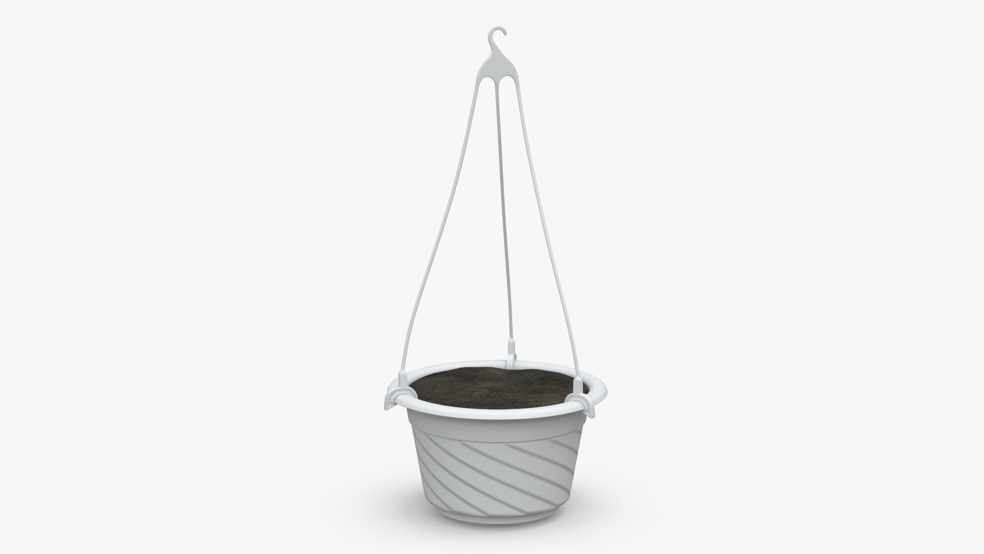 Hanging Plant Pot with Substrate 3D