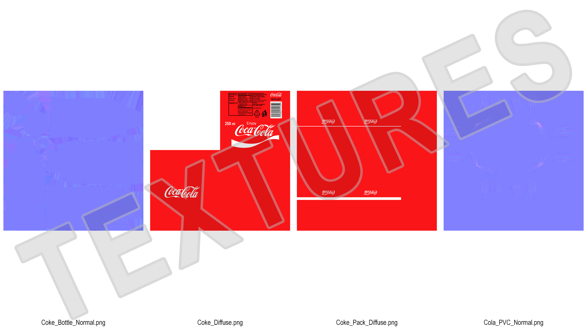 3D model Coca Cola Glass Bottle 24 Case