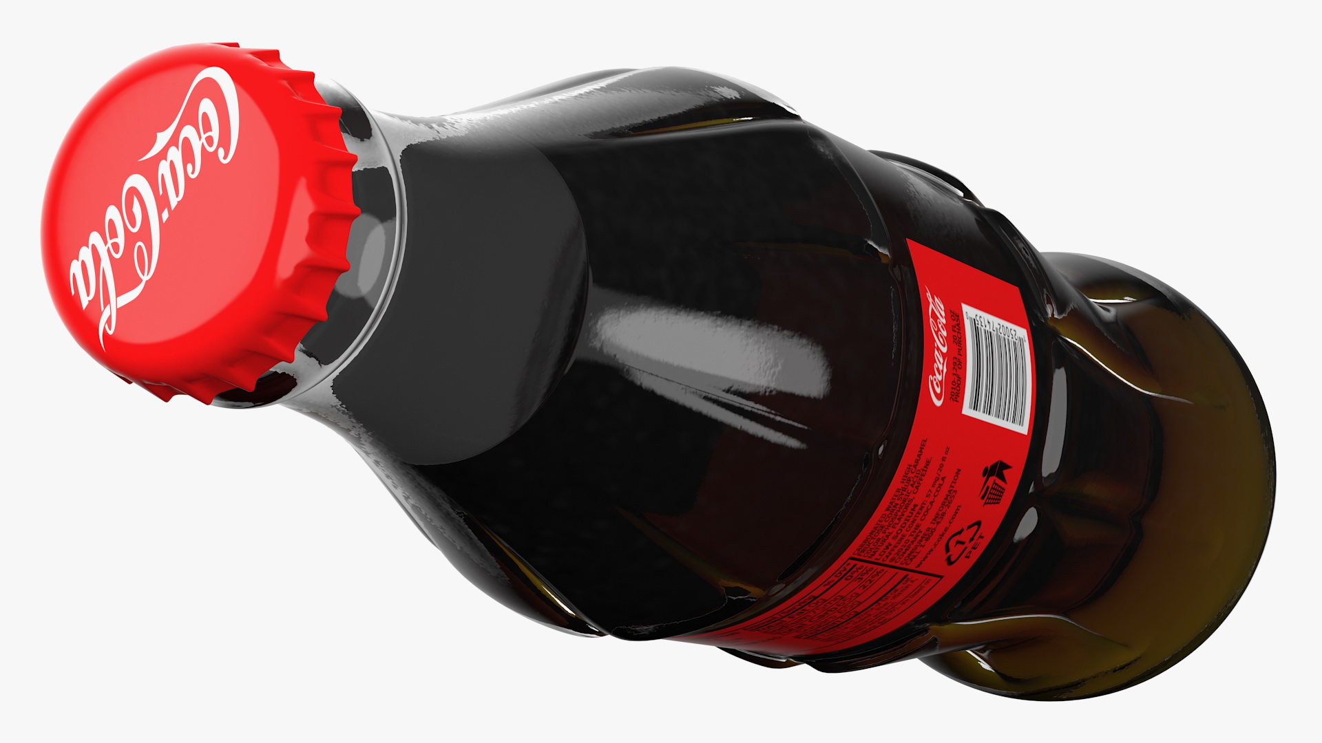 3D model Coca Cola Glass Bottle 24 Case