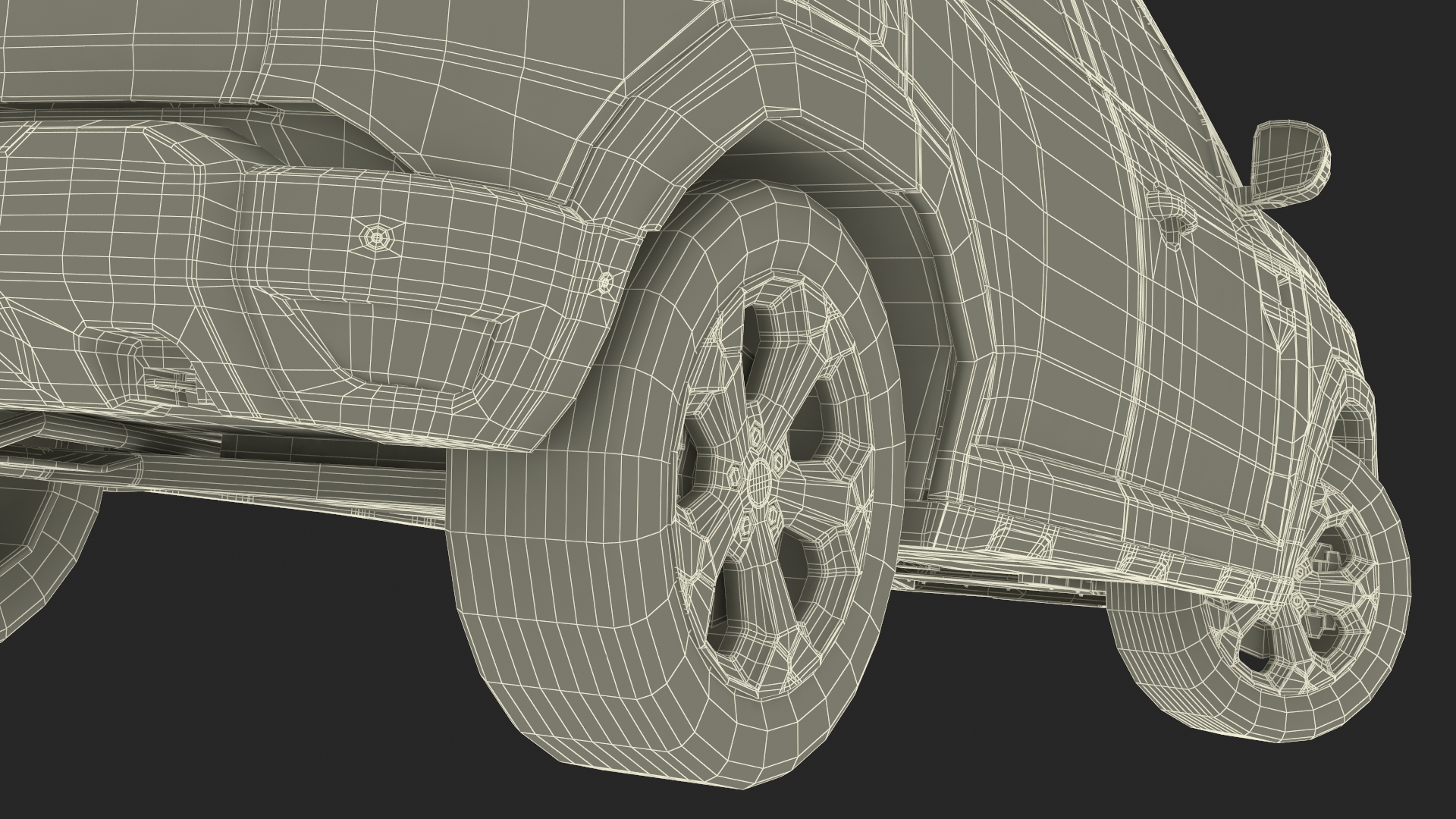 Dacia Duster 2024 Crossover Gray Rigged 3D model