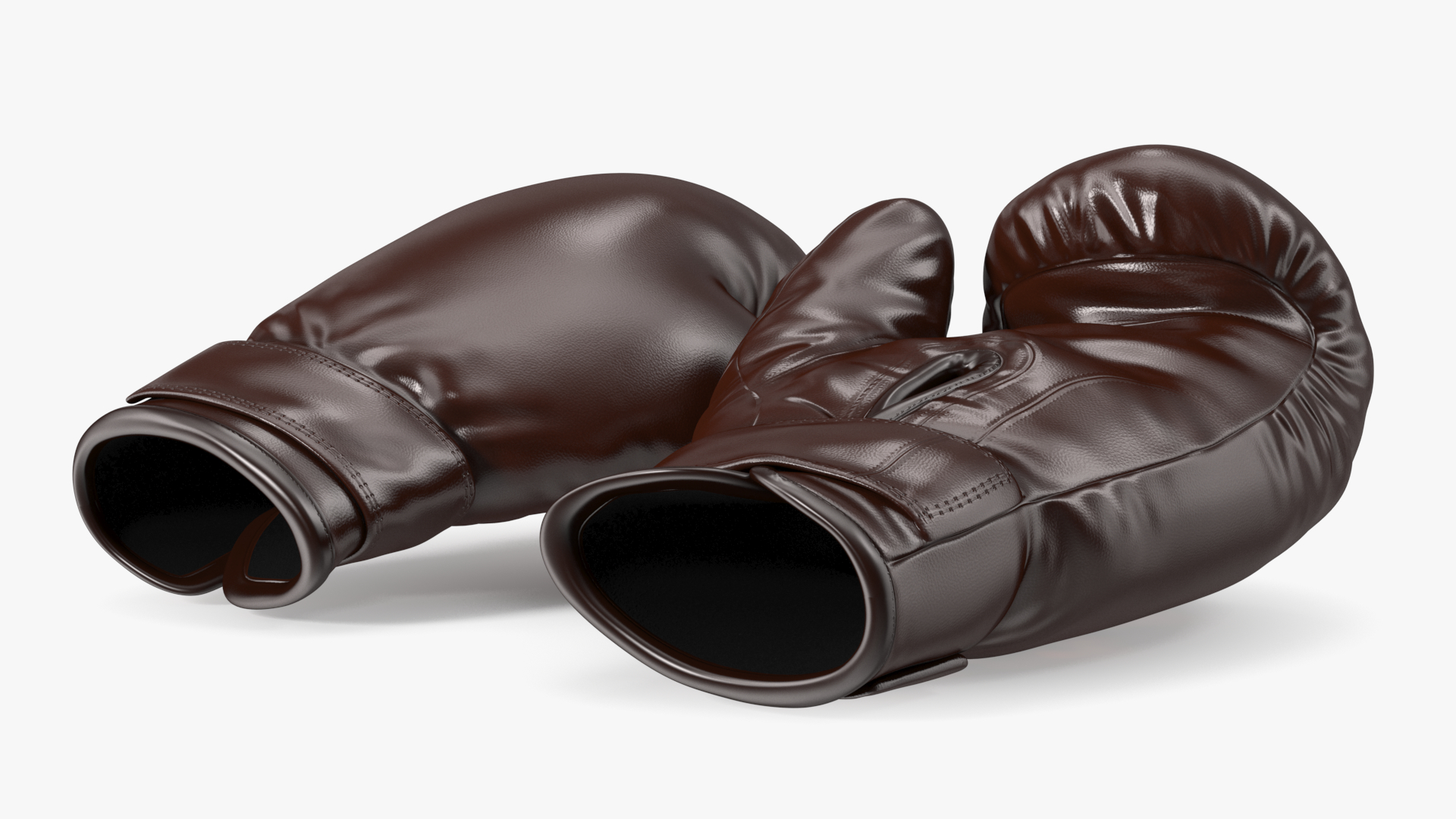 3D Training Boxing Gloves Brown Leather