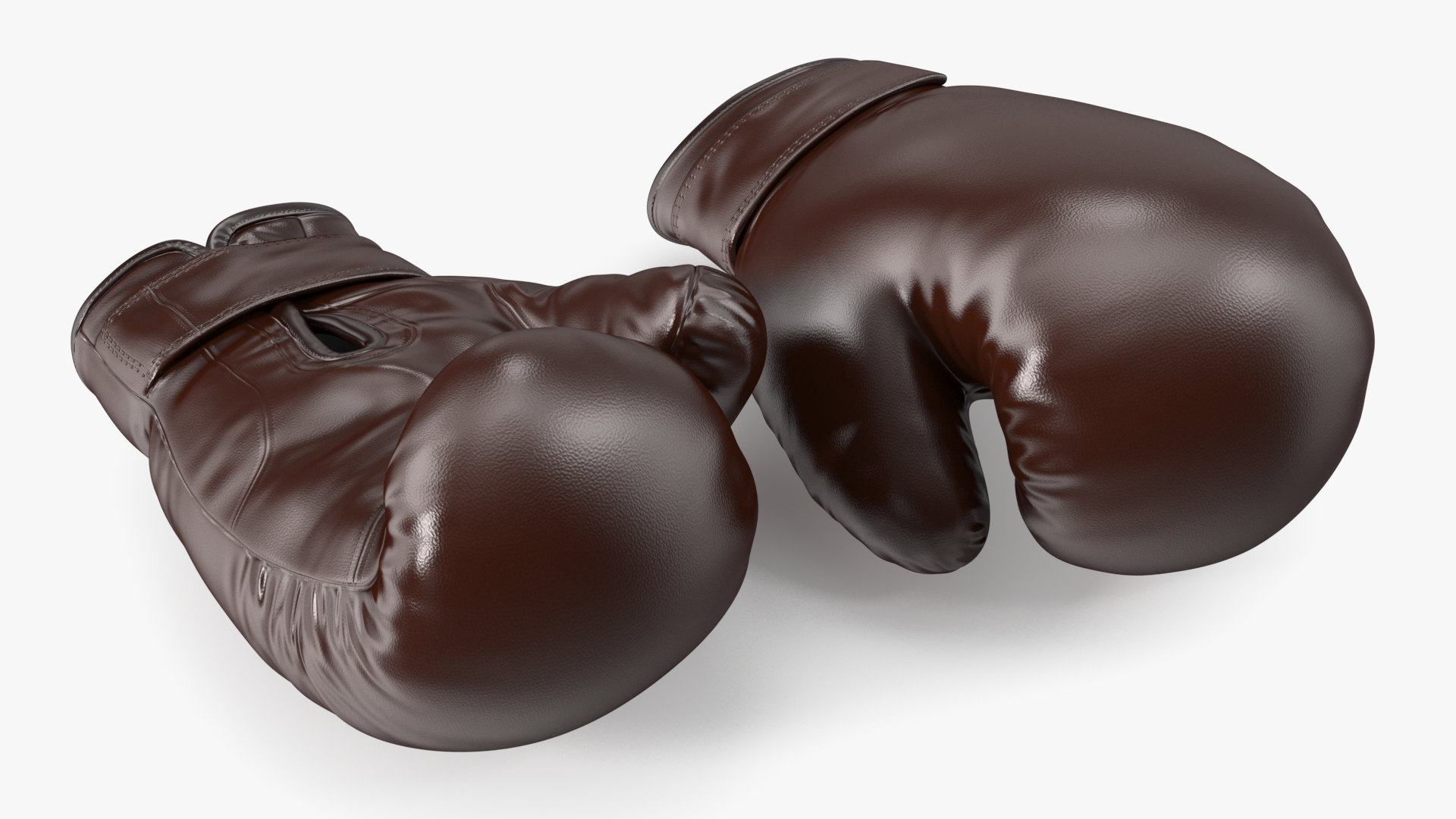 3D Training Boxing Gloves Brown Leather