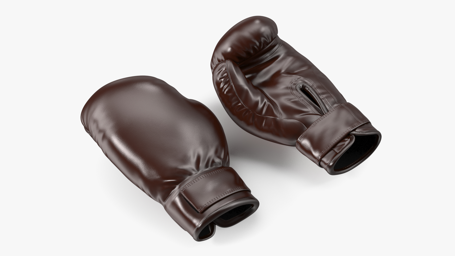 3D Training Boxing Gloves Brown Leather