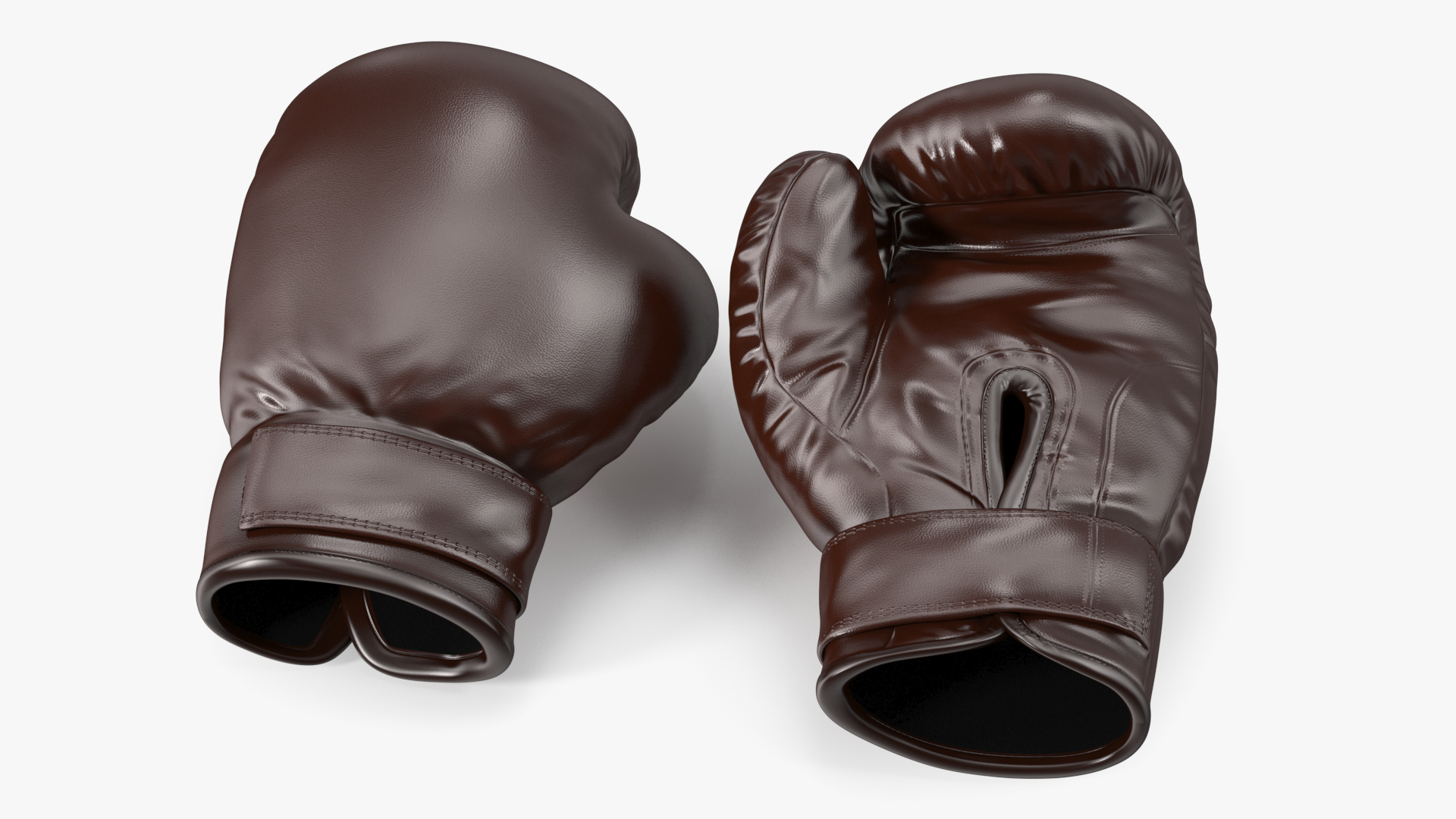 3D Training Boxing Gloves Brown Leather