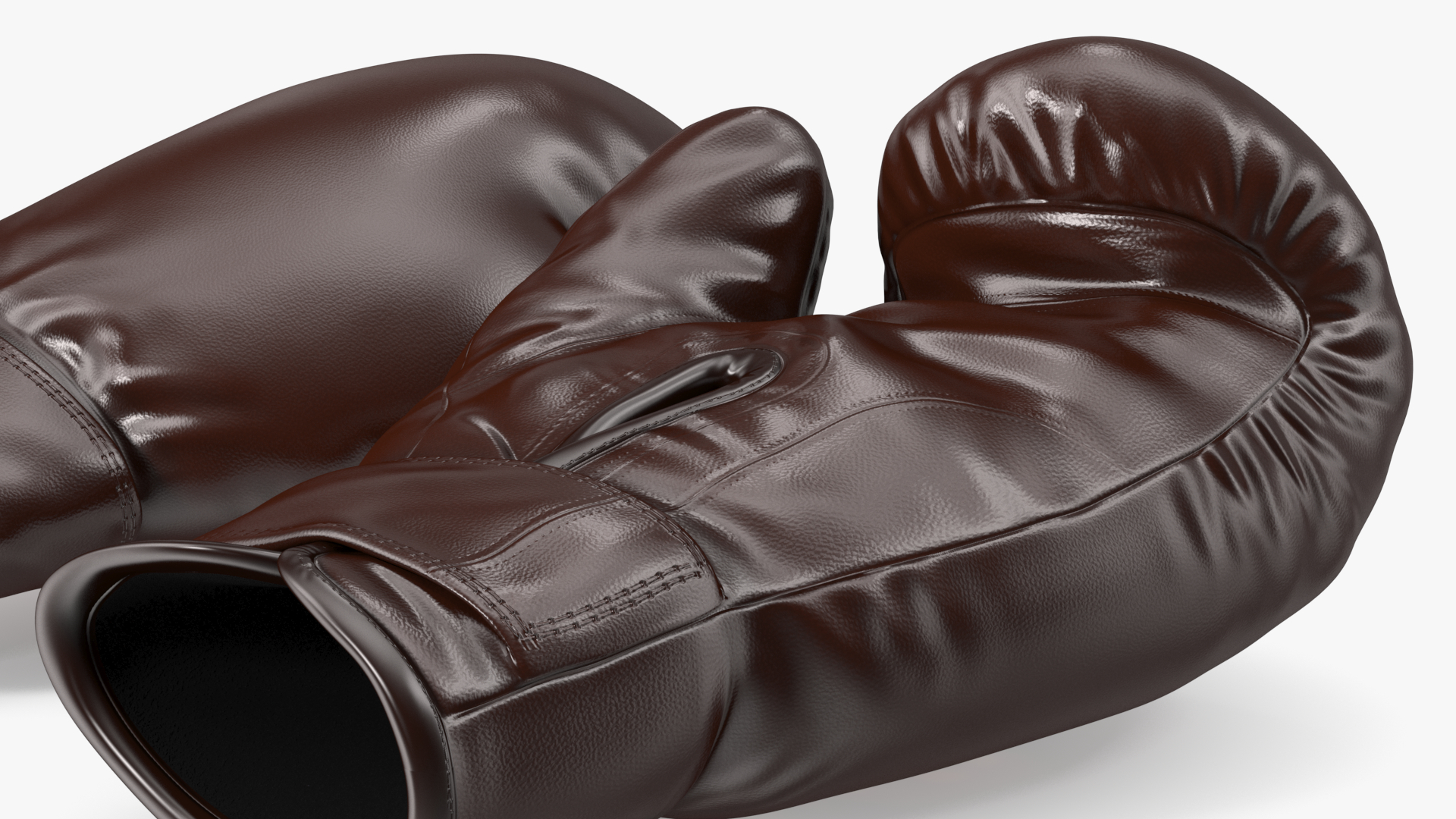 3D Training Boxing Gloves Brown Leather