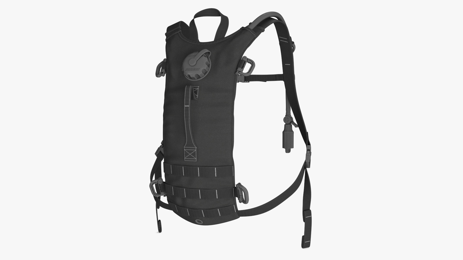 3D Hydration Backpack Carrier Black Worn Position