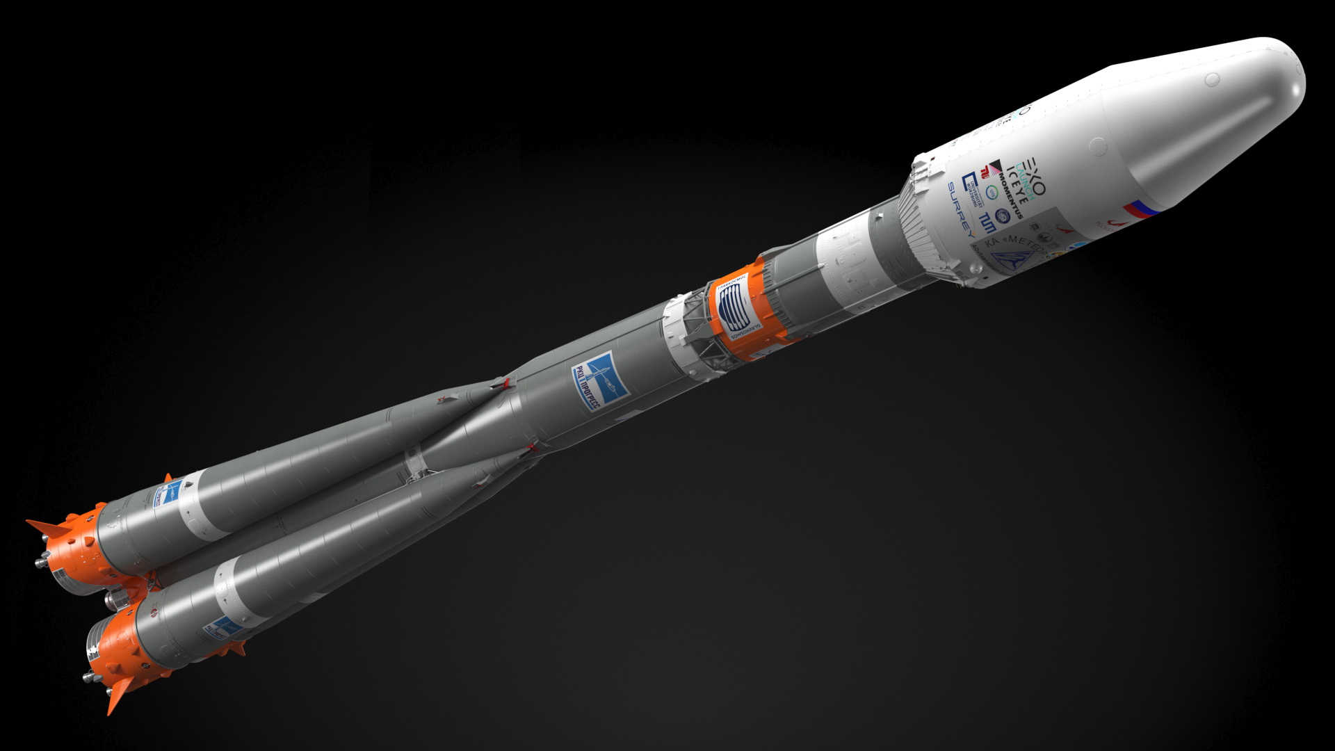 3D model Soyuz 2 Orbital Launch Vehicle