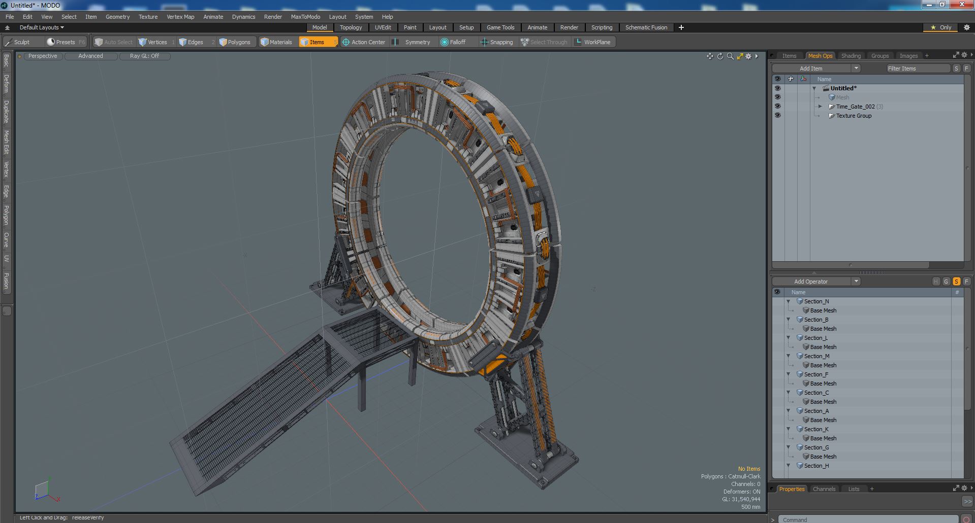 Time Gate 3D model