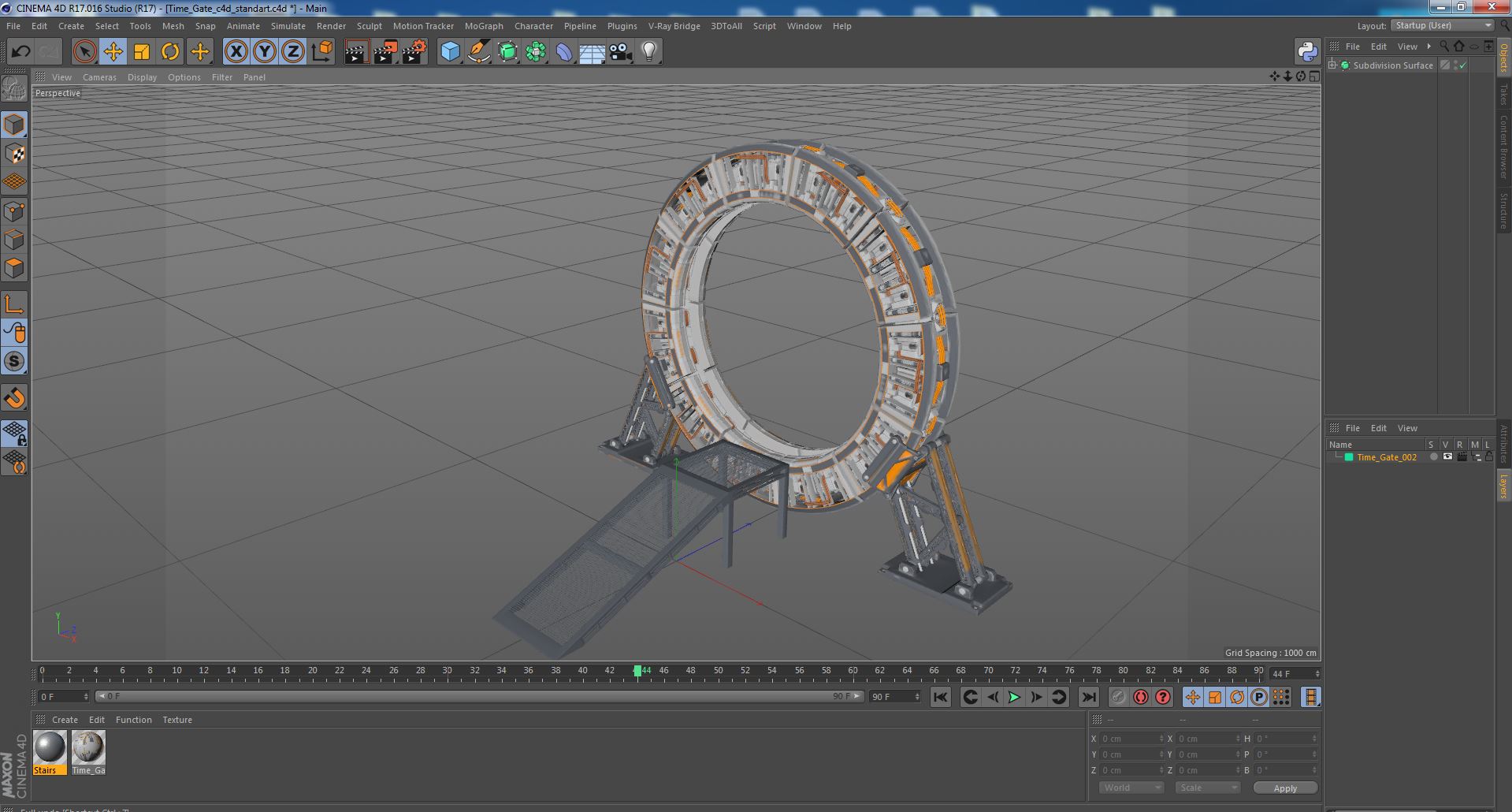 Time Gate 3D model