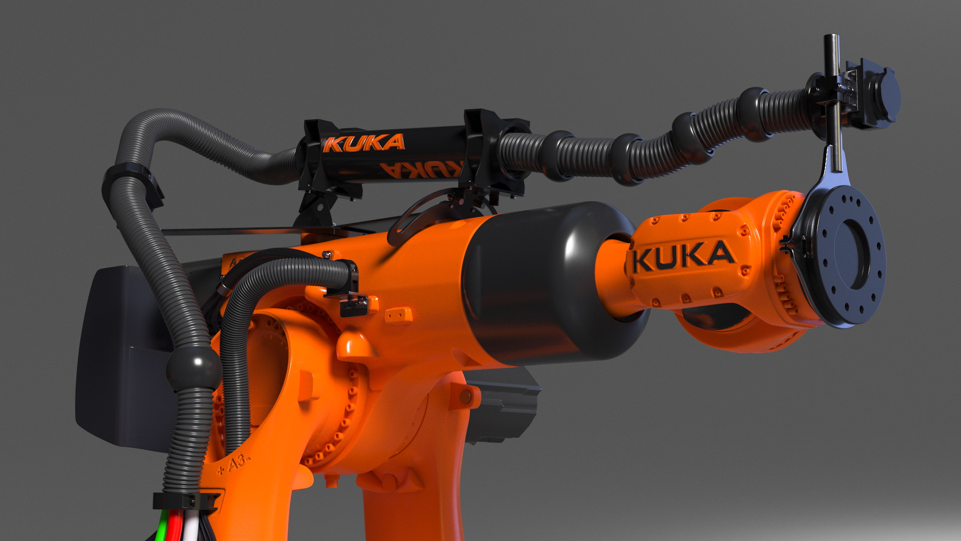 Ultra Robot Arm KUKA KR FORTEC Rigged 3D