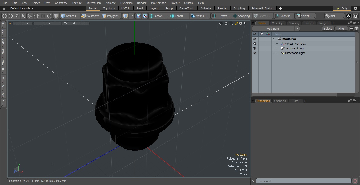 Wheel Nut 3D model