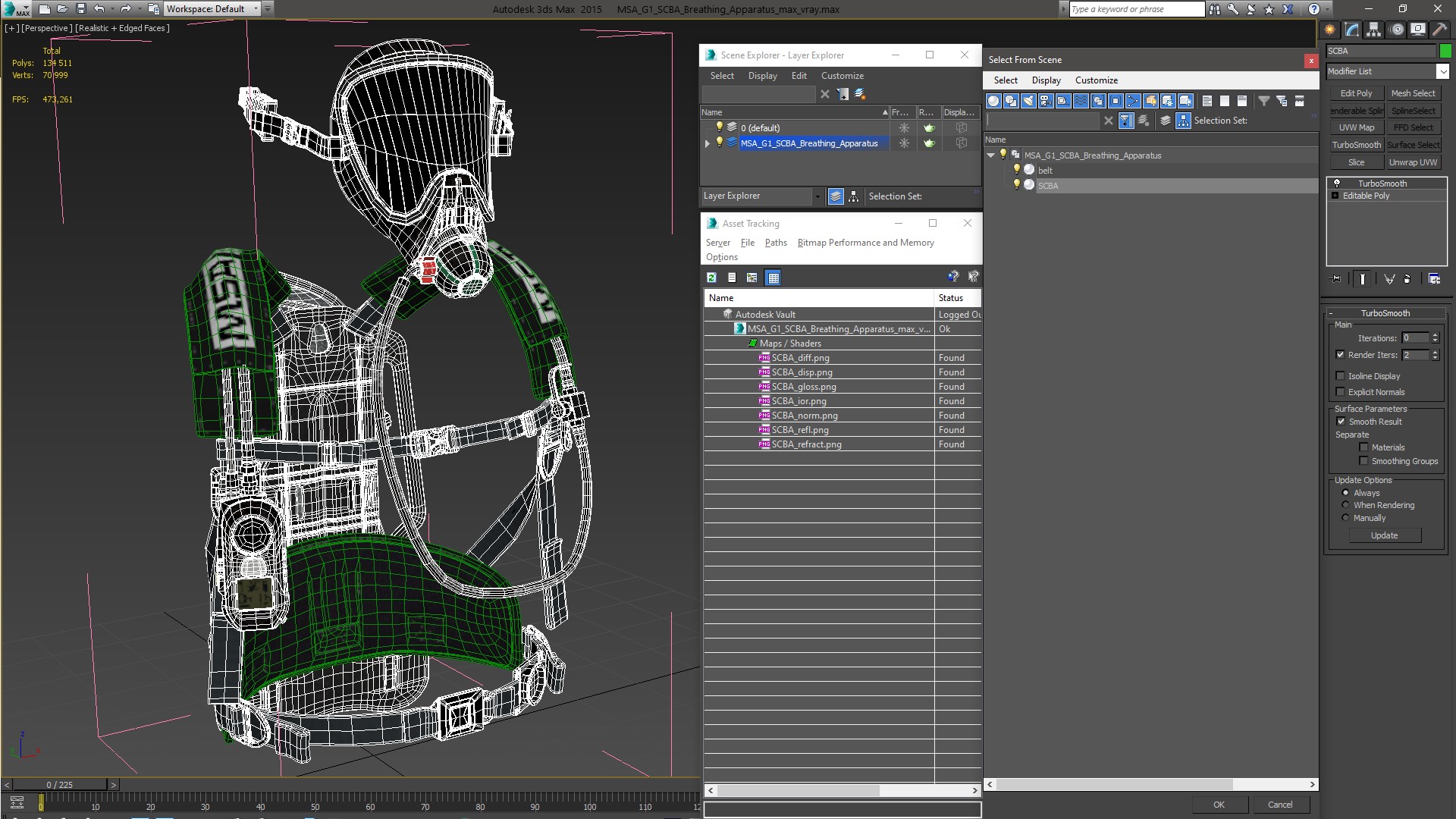 3D MSA G1 SCBA Breathing Apparatus