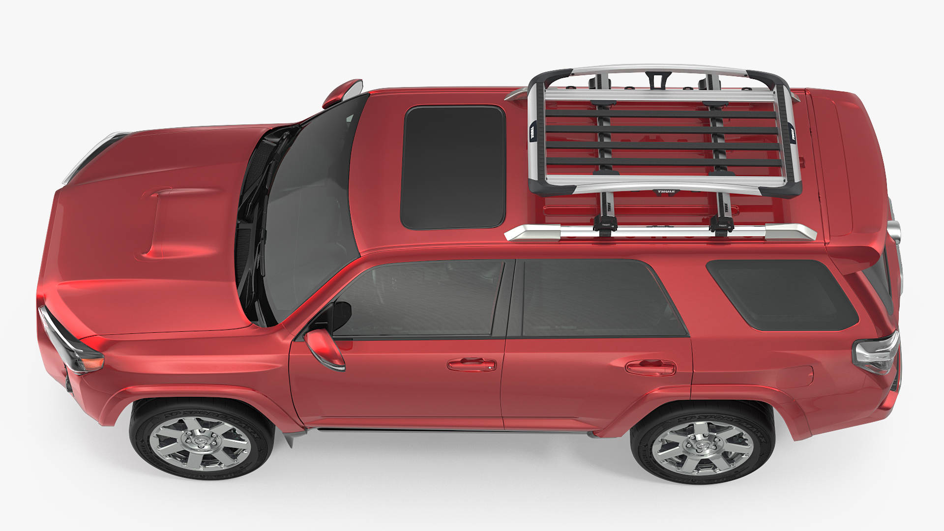 Toyota 4Runner with Thule Trail XTL Roof Basket 3D